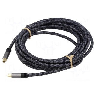 Cable | Toslink plug,both sides | 1m | Plating: gold-plated | PVC