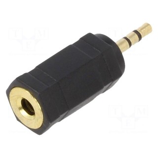 Adapter | Jack 2.5mm 3pin plug,Jack 3.5mm socket | black
