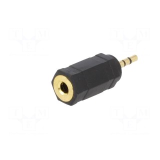 Adapter | Jack 2.5mm 3pin plug,Jack 3.5mm socket | black