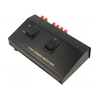Speaker selector | Input: spring clamp | Out: spring clamp x4 | 8Ω