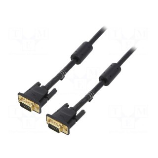 Cable | D-Sub 15pin HD plug,both sides | black | 30m | Core: Cu