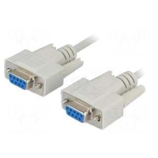 Cable | D-Sub 9pin socket,both sides | Len: 10m | connection 1: 1