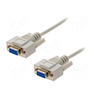 Cable | D-Sub 9pin socket,both sides | Len: 3m | connection 1: 1