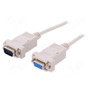 Cable | D-Sub 9pin socket,D-Sub 9pin plug | Len: 1.8m | Øcable: 5mm