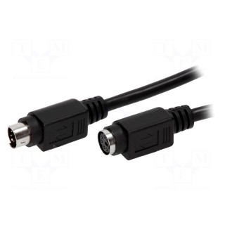 Cable | PS/2 socket,PS/2 plug | 2m | black | connection 1: 1
