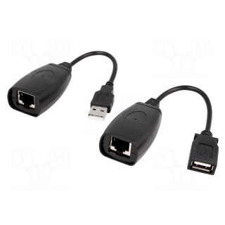 USB extender | RJ45 socket,USB A socket | USB 2.0 | 480Mbps | 40m