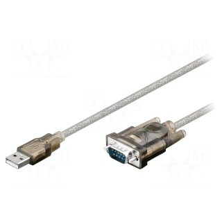 USB to RS232 converter | D-Sub 9pin plug,USB A plug | 1.5m