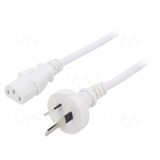 Cable | 3x1mm2 | AS/NZS 3112 (I) plug,IEC C13 female | PVC | 1m | 10A