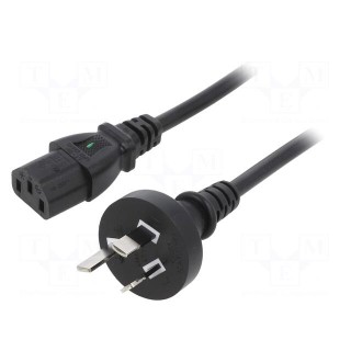 Cable | 3x0.75mm2 | AS/NZS 3112 (I) plug,IEC C13 female | PVC | 1.8m