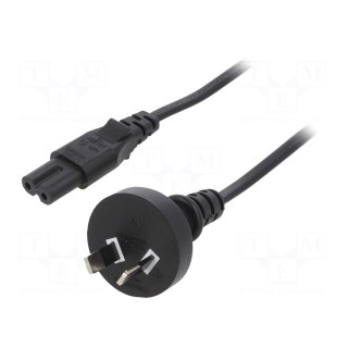 Cable | 2x0.75mm2 | AS/NZS 3112 (I) plug,IEC C7 female | PVC | 1m