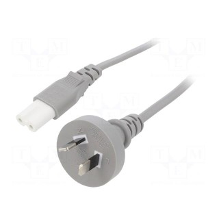 Cable | 2x0.75mm2 | AS/NZS 3112 (I) plug,IEC C7 female | PVC | 3m