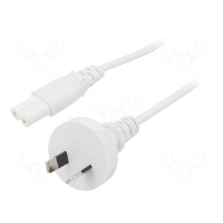 Cable | 2x0.75mm2 | AS/NZS 3112 (I) plug,IEC C7 female | PVC | 5m