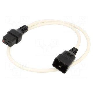 Cable | IEC C19 female,IEC C20 male | 1m | with IEC LOCK locking