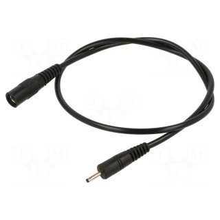 Cable | 1x0.5mm2 | DC 2,35/0,7 plug,DC 5,5/2,1 socket | straight