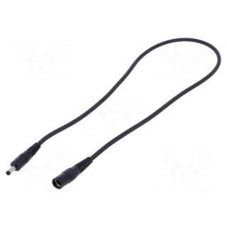 Cable | 1x1mm2 | DC 5,5/2,1 socket,DC 4,0/1,7 plug | straight | 0.5m