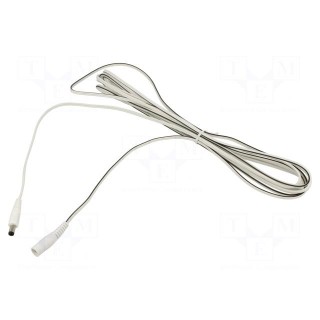 Cable | 2x0.5mm2 | DC 5,5/2,5 plug,DC 5,5/2,5 socket | straight