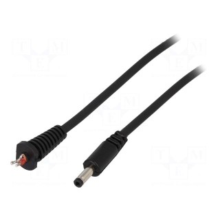 Cable | wires,DC 4,0/1,7 plug | straight,Sony | 1mm2 | black | 1.5m