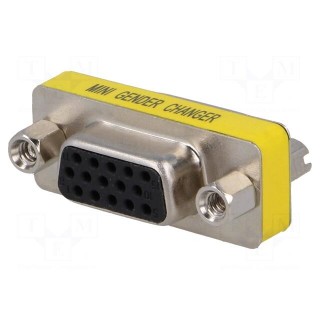 Adapter | D-Sub 15pin HD socket,both sides