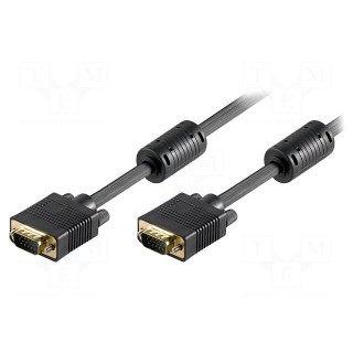 Cable | D-Sub 15pin HD plug,both sides | 2m | Colour: black