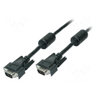 Cable | D-Sub 15pin HD plug,both sides | black | 15m