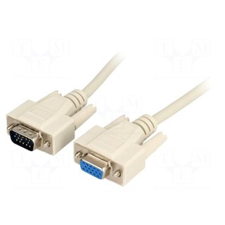 Cable | D-Sub 15pin HD plug,D-Sub 15pin HD socket | 1.8m | 28AWG