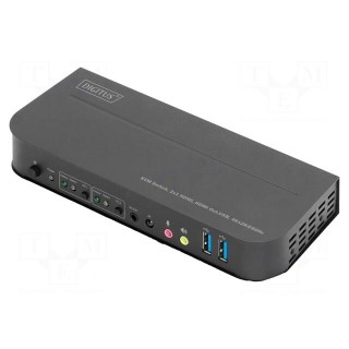 Device: KVM switch | HDCP 2.2,HDMI 2.0,USB 2.0,USB 3.0 | black