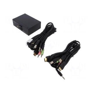 Device: KVM switch | HDMI 1.4,USB 2.0 | black