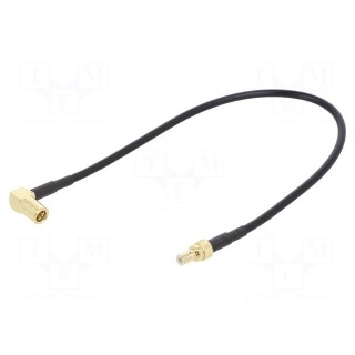 Cable | 0.2m | SMB male,SMB female | black | angled,straight