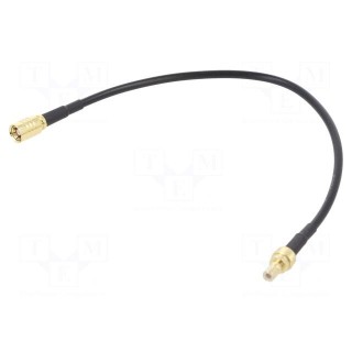 Cable | 0.2m | SMB male,SMB female | black | straight
