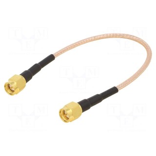 Cable | 50Ω | 0.15m | SMA plug,both sides | transparent | straight