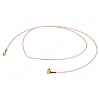 Cable | 50Ω | 1.22m | SMA plug,both sides | transparent | -65÷150°C