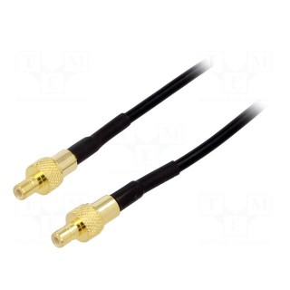 Cable | 50Ω | 1m | SMB male,both sides | shielded | PTFE | black | 39.37"