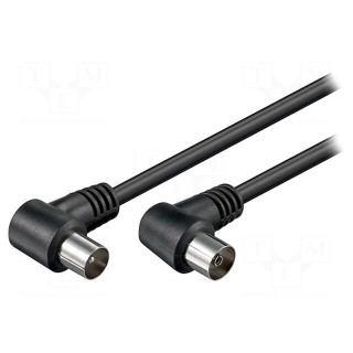 Cable | 75Ω | 2.5m | black