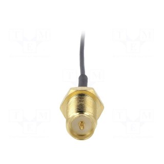 Cable | 100mm | IPEX female angled,RP-SMA female | angled,straight
