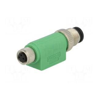 Adapter | PIN: 3 | straight | 60VAC | 4A | -25÷90°C | 60VDC