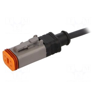 Connection lead | DT06-4S | PIN: 4 | straight | 1.5m | plug | 48VAC | 8A