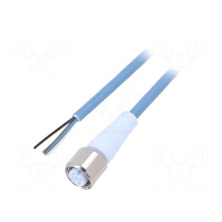 Connection lead | M12 | PIN: 4 | straight | 10m | plug | 250VAC | -40÷105°C
