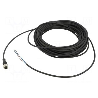 Connection lead | M12 | PIN: 4 | straight | 15m | plug | -5÷80°C | XZCP