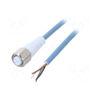 Connection lead | M12 | PIN: 4 | straight | 20m | plug | 250VAC | -40÷105°C