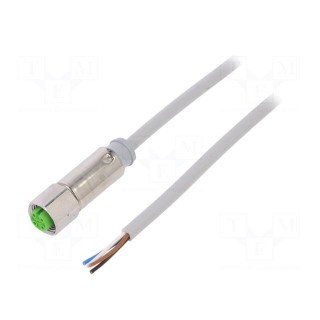 Connection lead | M12 | PIN: 4 | straight | 3m | plug | 32VAC | -40÷85°C
