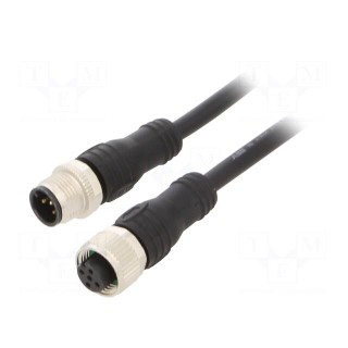 Connection lead | M12 | PIN: 5 | 6m | plug | max.80°C | PVC | IP67,IP69K