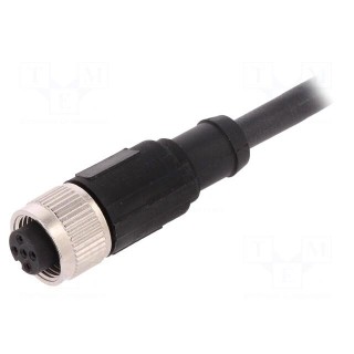 Connection lead | M12 | PIN: 5 | straight | 10m | plug | 60VAC | 4A | 60VDC