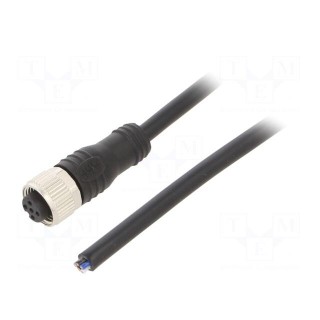 Connection lead | M12 | PIN: 5 | straight | 20m | plug | max.80°C | PVC