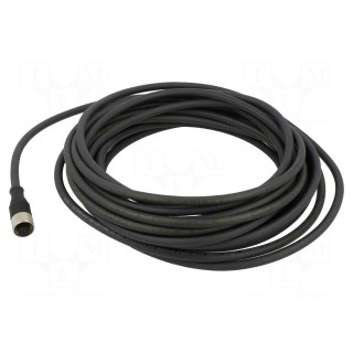 Connection lead | M12 | PIN: 8 | straight | 10m | plug | -5÷80°C | XZCP