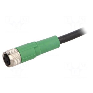 Connection lead | M8 | PIN: 3 | straight | 1.5m | plug | 60VAC | 4A | PUR