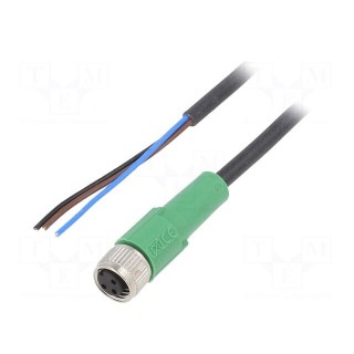 Connection lead | M8 | PIN: 3 | straight | 5m | plug | 60VAC | 4A | -25÷90°C