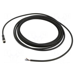 Connection lead | M8 | PIN: 4 | straight | 10m | plug | 60VAC | 4A | -5÷80°C