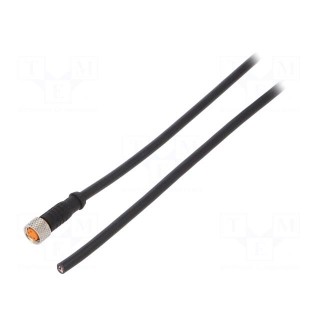 Connection lead | M8 | PIN: 4 | straight | 2m | plug | 50VAC | 4A | -25÷80°C