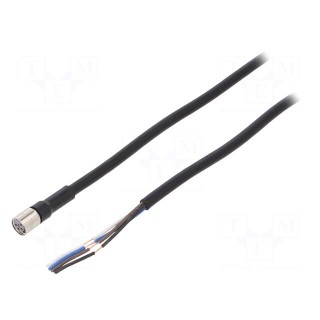 Connection lead | M8 | PIN: 4 | straight | Len: 2m | plug | 1A | -10÷80°C