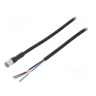 Connection lead | M8 | PIN: 4 | straight | Len: 2m | plug | 1A | -10÷80°C